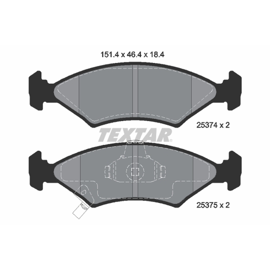 2537401 - Brake Pad Set, disc brake 