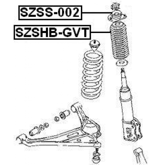 SZSS-002 - Mounting, shock absorbers 
