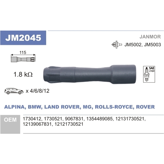 JM2045 - Pistoke, sytytyspuola 