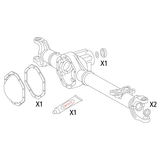 19536222 - Gasket Set, differential 