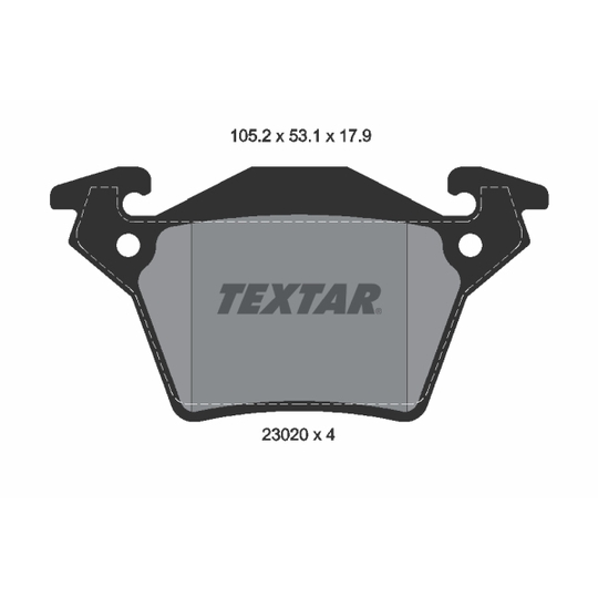 2302001 - Brake Pad Set, disc brake 