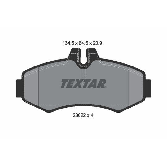 2302201 - Brake Pad Set, disc brake 