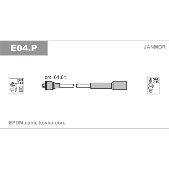 E04.P - Ignition Cable Kit 