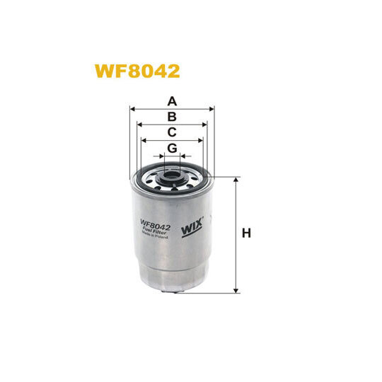 WF8042 - Polttoainesuodatin 