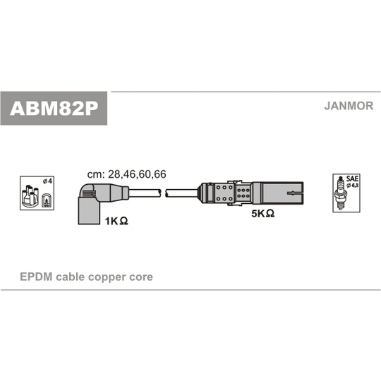 ABM82P - Ignition Cable Kit 