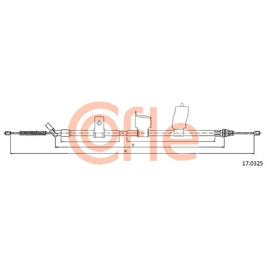 17.0325 - Cable, parking brake 