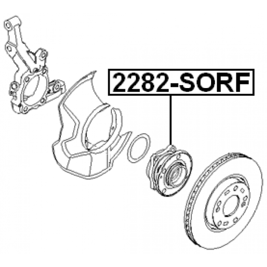2282-SORF - Wheel hub 