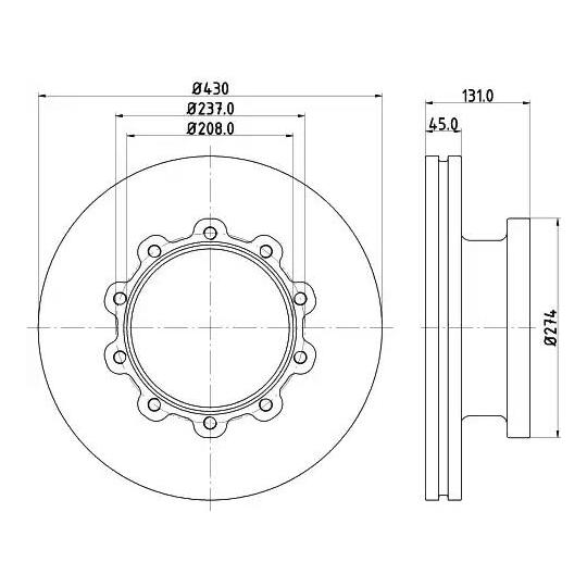 CVD553 - Brake Disc 