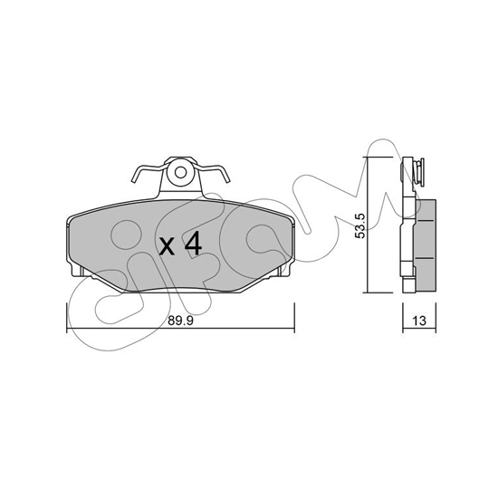 822-131-0 - Brake Pad Set, disc brake 