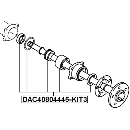 DAC40804445-KIT3 - Hjullagerssats 