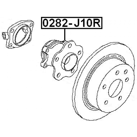 0282-J10R - Wheel hub 