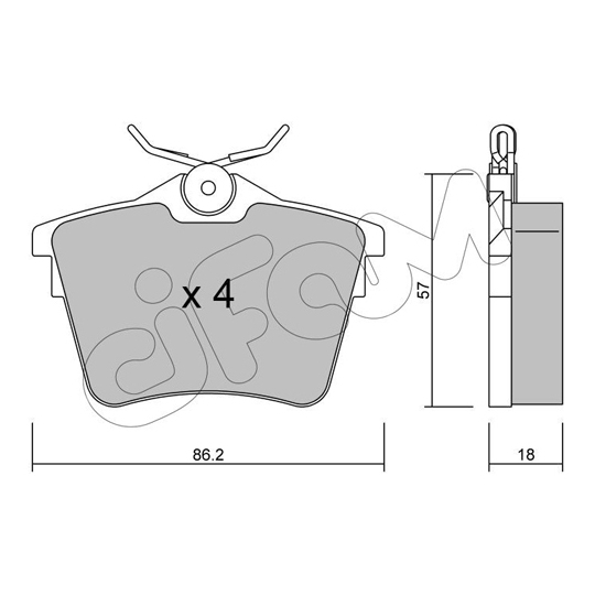 822-602-0 - Brake Pad Set, disc brake 