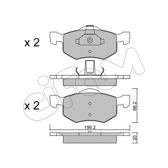 822-609-0 - Brake Pad Set, disc brake 
