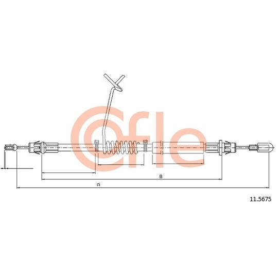 11.5675 - Cable, parking brake 