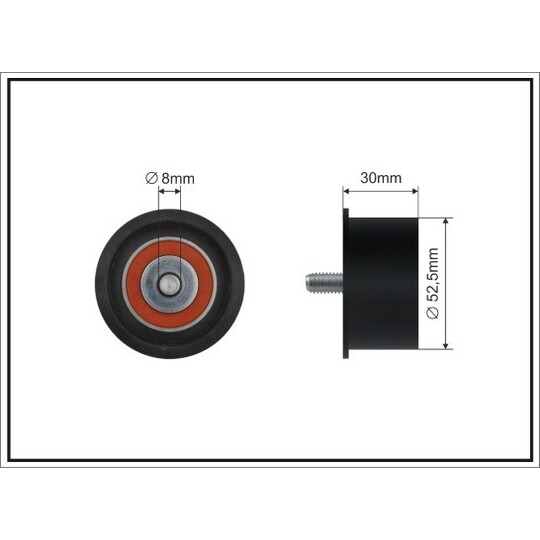 154-49 - Deflection/Guide Pulley, timing belt 