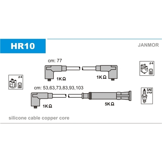 HR10 - Süütesüsteemikomplekt 