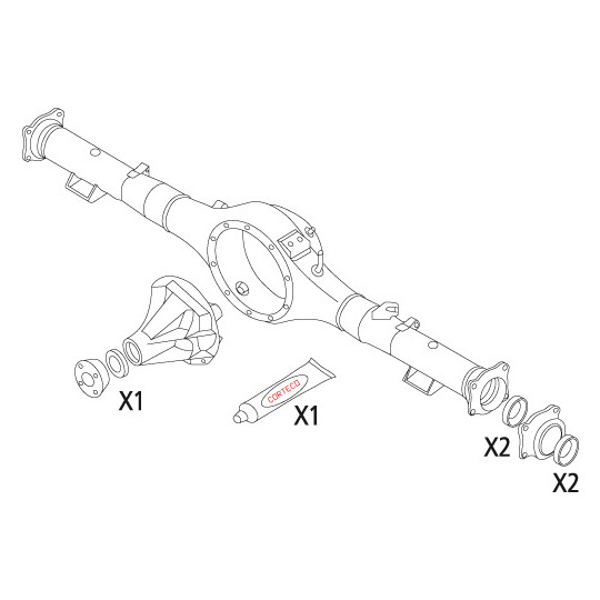 19536183 - Packningssats, differential 