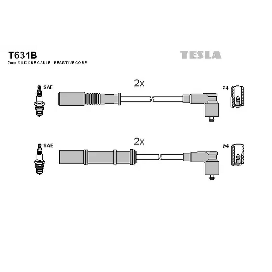 T631B - Ignition Cable Kit 