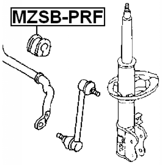 MZSB-PRF - Bussning, krängningshämmare 