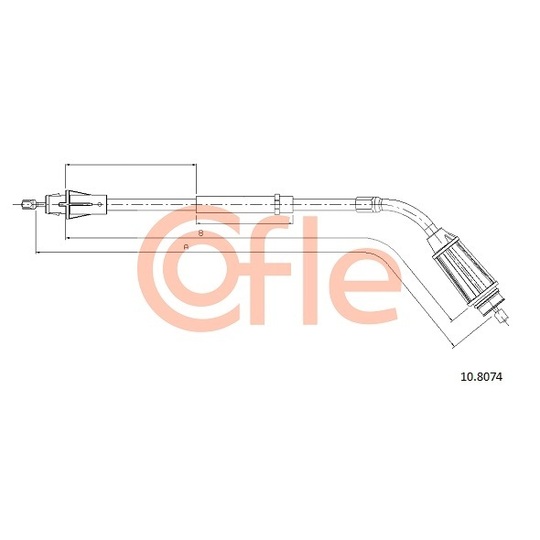 10.8074 - Cable, parking brake 