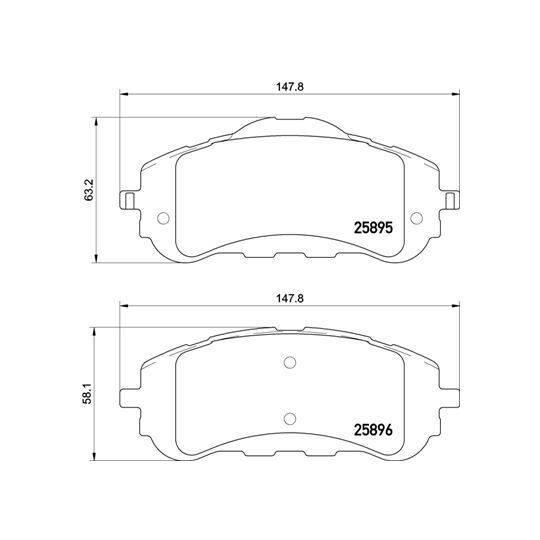 P 61 120 - Brake Pad Set, disc brake 