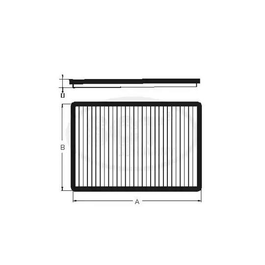 SA 1153 - Filter, kupéventilation 