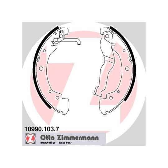 10990.103.7 - Brake Shoe Set 