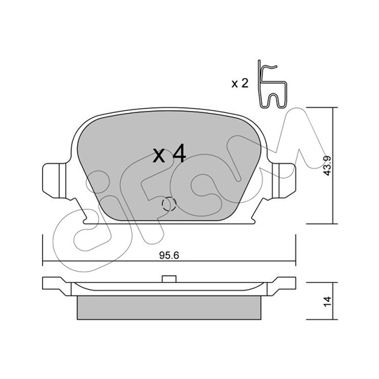 822-541-0 - Brake Pad Set, disc brake 