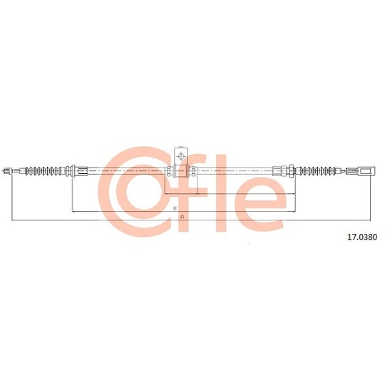 17.0380 - Cable, parking brake 