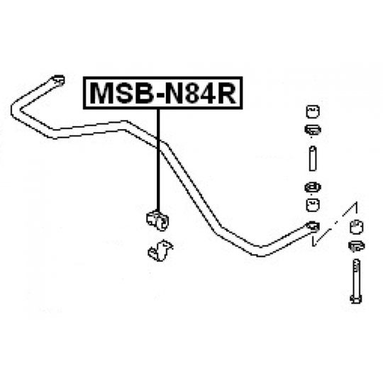 MSB-N84R - Stabiliser Mounting 