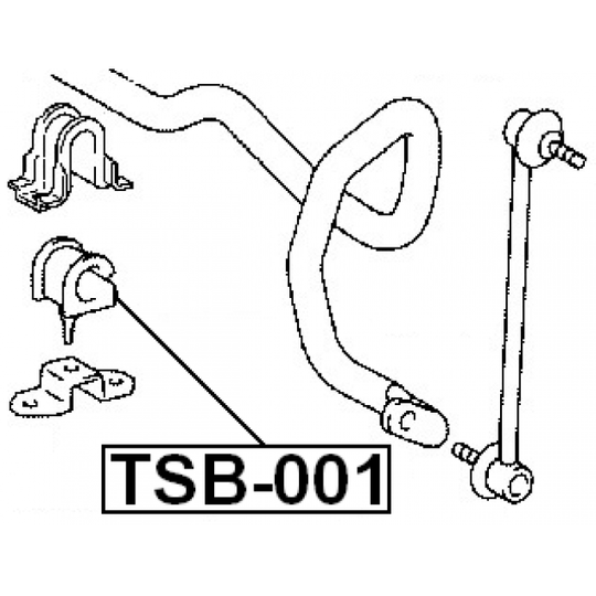 TSB-001 - Kinnitus, stabilisaator 