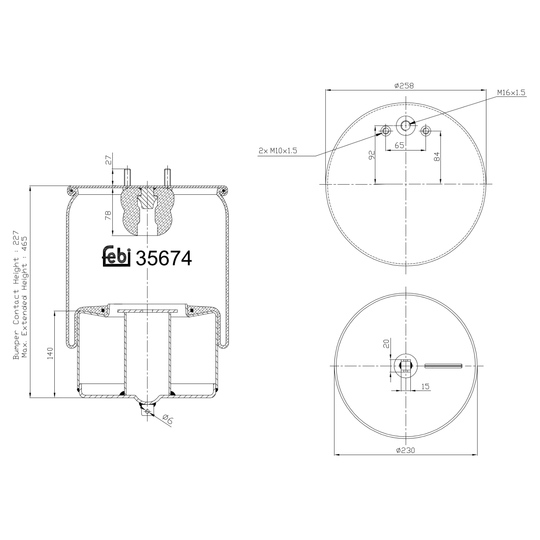 35674 - Boot, air suspension 