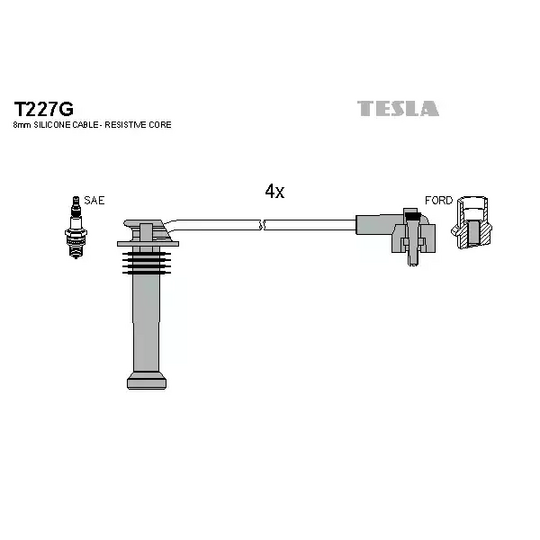 T227G - Süütesüsteemikomplekt 