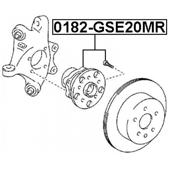 0182-GSE20MR - Wheel hub 