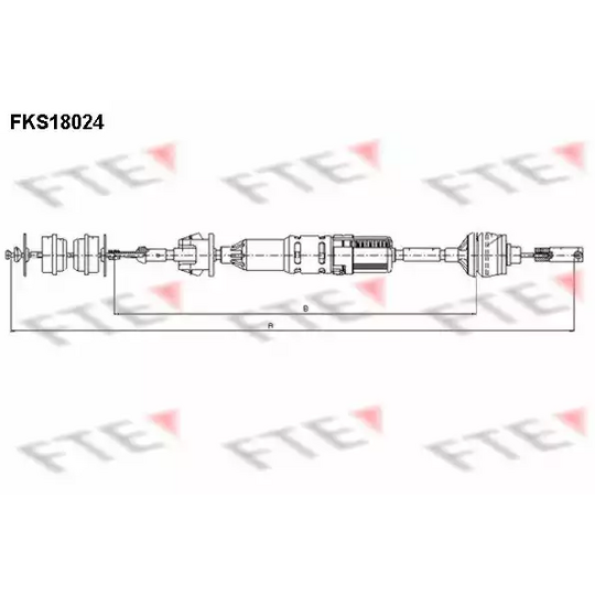 FKS18024 - Clutch Cable 