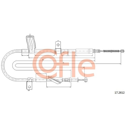 17.2612 - Cable, parking brake 