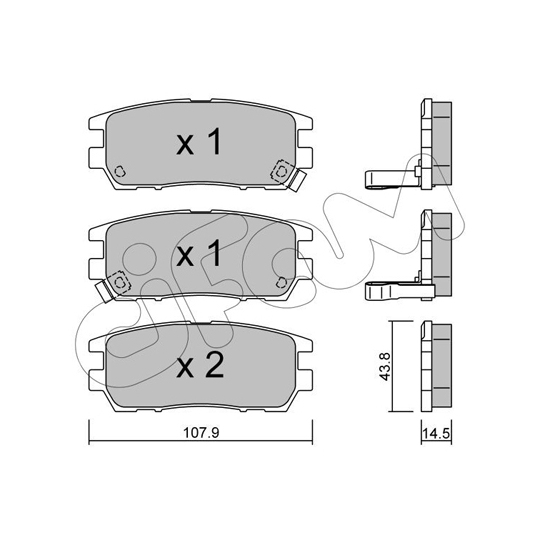 822-151-0 - Brake Pad Set, disc brake 