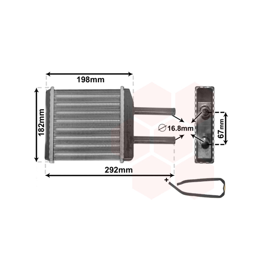 81006024 - Heat Exchanger, interior heating 
