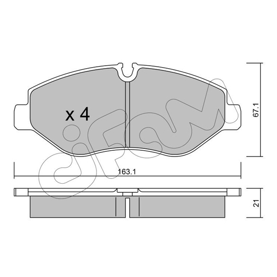 822-671-0 - Brake Pad Set, disc brake 