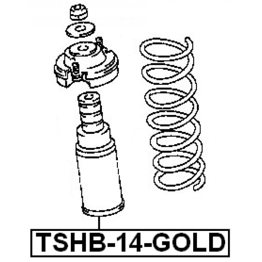 TSHB-14-GOLD - Kaitsemüts / kaitsekumm, amort 