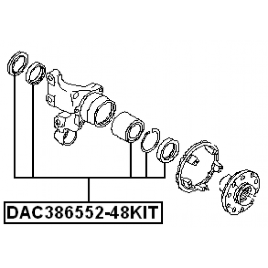 DAC386552-48KIT - Wheel Bearing 