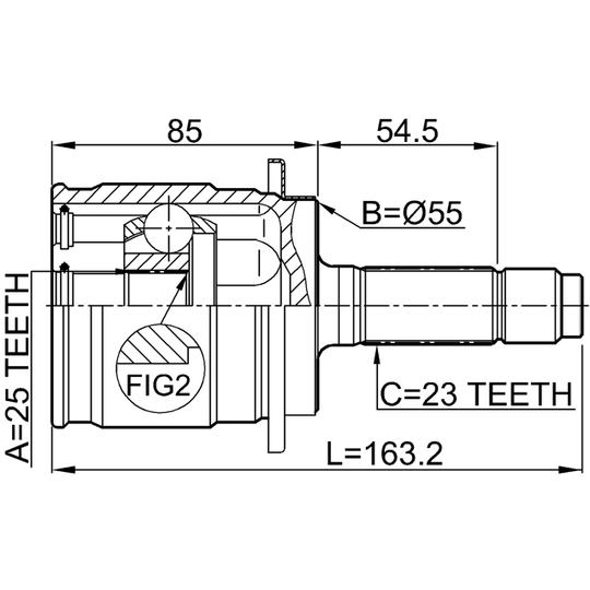 0310-RD5R - Joint, drive shaft 