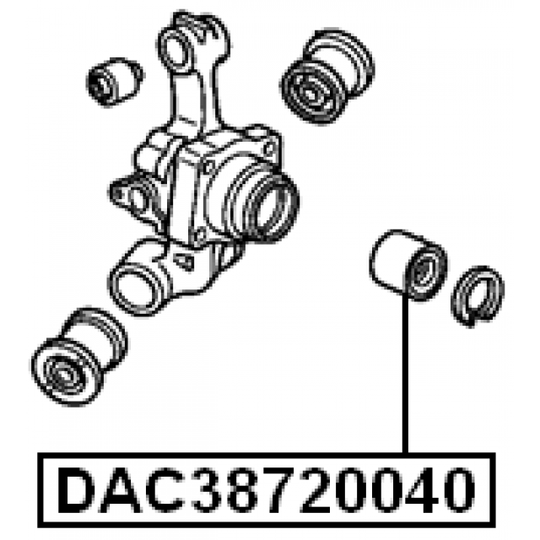 DAC38720040 - Pyöränlaakeri 