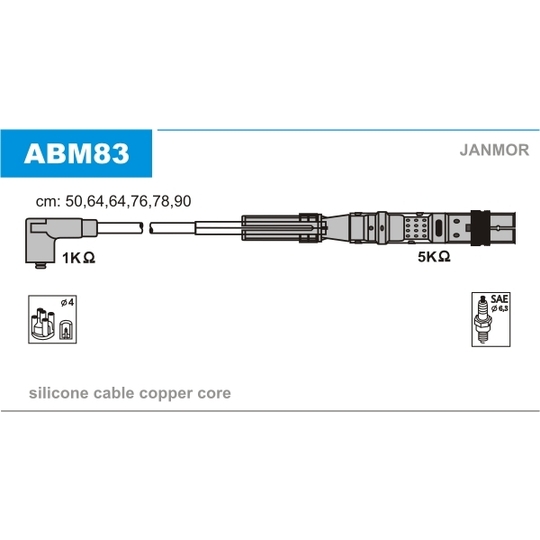 ABM83 - Ignition Cable Kit 