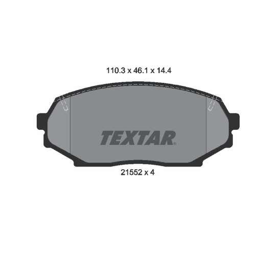 2155202 - Brake Pad Set, disc brake 