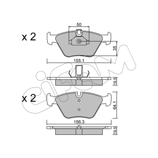 822-207-0 - Brake Pad Set, disc brake 