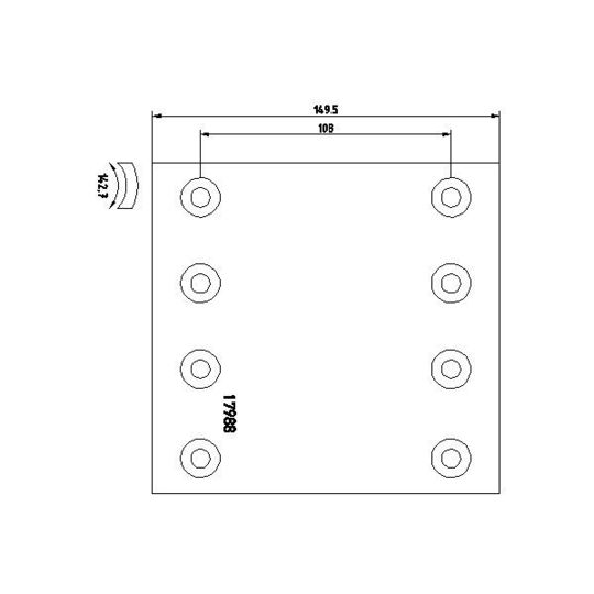 1798805 - Brake Lining Kit, drum brake 