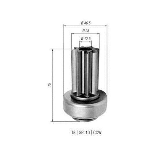 940113020341 - Starter pinion 