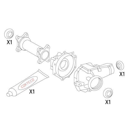 19536186 - Packningssats, differential 