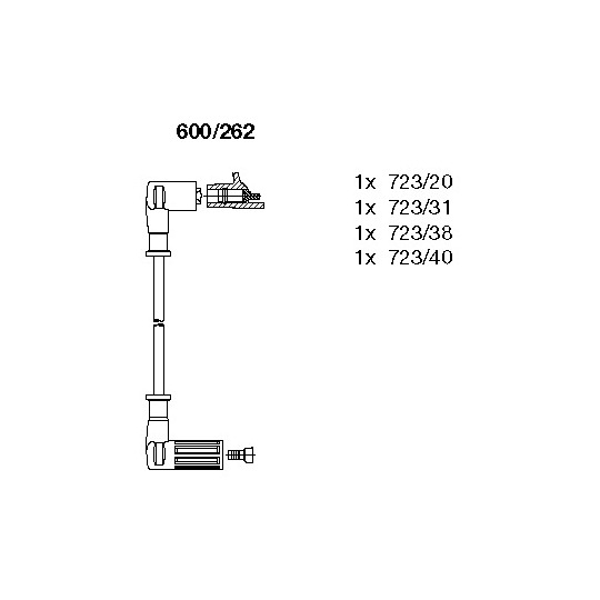 600/262 - Ignition Cable Kit 